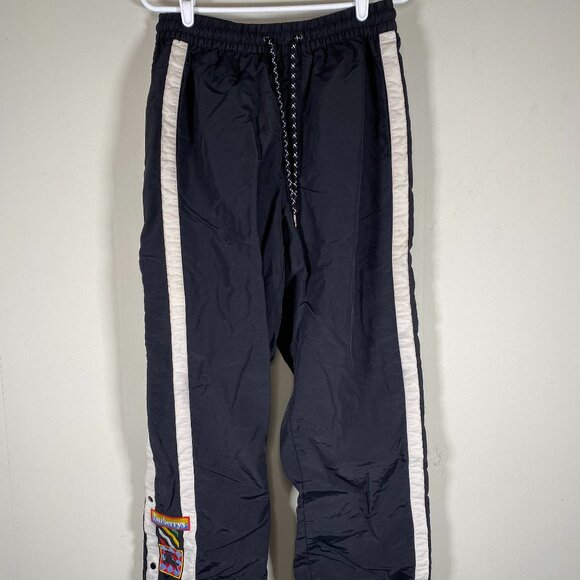 Burberry Training Sweatpants Men's Medium Black Colorful Logo Athletic Casual - Picture 1 of 15